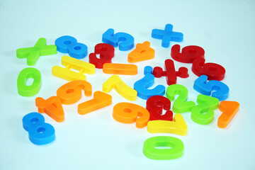 Naklejka premium 3d numbers for kids