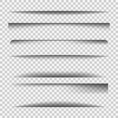 Realistic round shadow and shadow.Vector illustration isolated on white background.