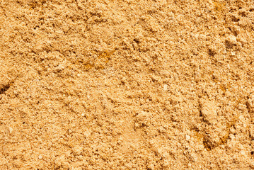 A close up of white sand for construction.