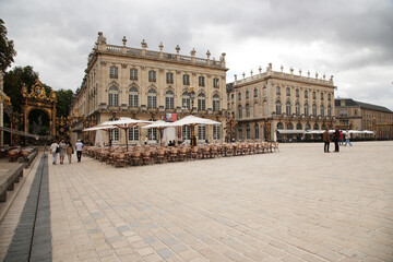 Fototapeta na wymiar Nancy, France. View of Place Stanislas, UNESCO list