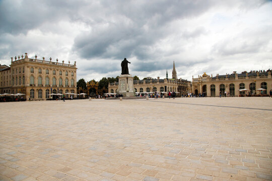 Nancy, France. View of Place Stanislas, UNESCO list, 18th century