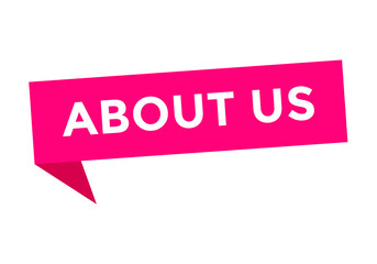 about us text web button. web button. template about us text