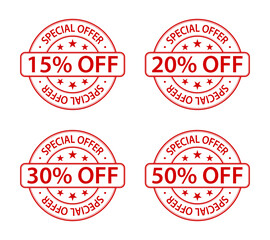 special offer sale stamp icon