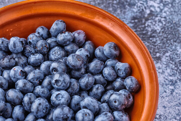 Fresh blueberry background. Blueberry Texture Close Blueberry Antioxidant Organic Superpeed Bowl Concept Healthy Nutrition
