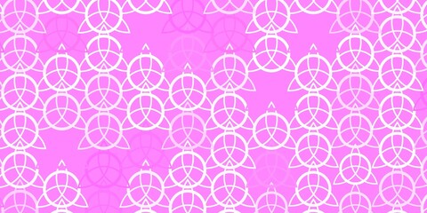 Light Pink, Yellow vector pattern with magic elements.