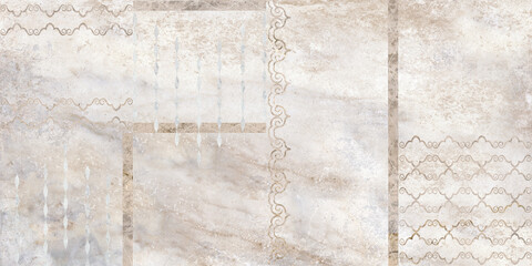 Patterned stone marble background in beige tones