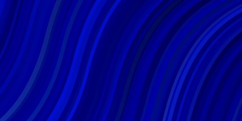 Dark BLUE vector background with wry lines.