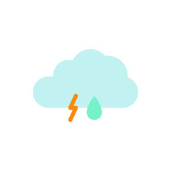 Flat icon, Weather and time related on white background EPS Vector