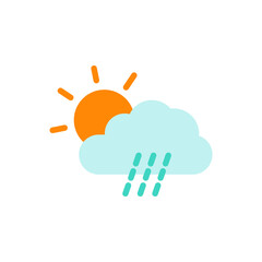 Flat icon, Weather and time related on white background EPS Vector