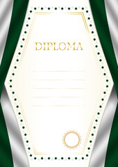 Obraz premium Vertical frame and border with Pakistan flag