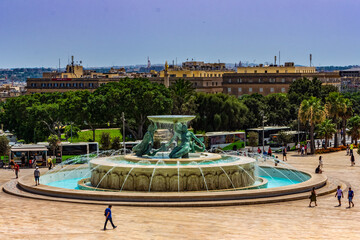 Triton Fountain in Valletta, Malta, which became operational in 1959.