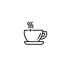 Cup logo for coffee brand on a white background