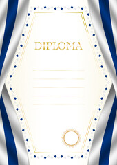 Vertical  frame and border with Finland flag