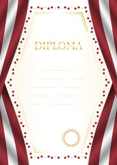 Vertical  frame and border with Latvia flag