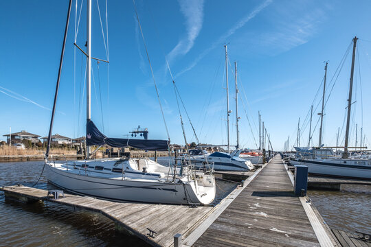 Schokkerhaven in the Noordoostpolder, Flevoland Province, The Netherlands