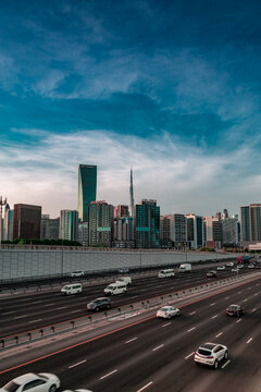 City shot from the bridge.