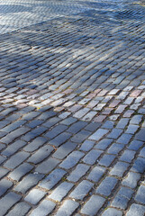 Old Granite Blocks on Undulating Road Surface