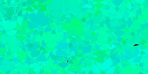 Dark Green vector layout with triangle forms.