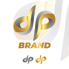 Letter D and P logo