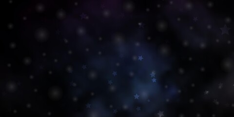 Dark BLUE vector layout with bright stars.