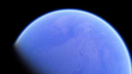 planet suitable for colonization, earth-like planet in far space, planets background