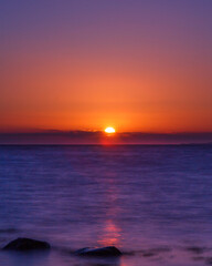 sunset over the sea