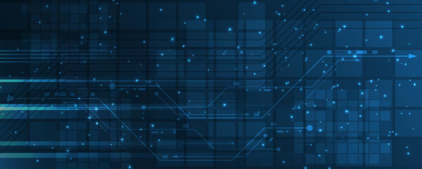Technology background Hi-tech communication concept innovation abstract background vector illustration