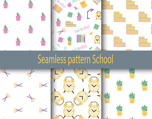 A set of abstract school geometric patterns 
