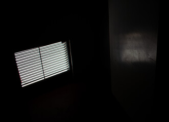 Empty space, dark background, windows, editing, lonely empty room
