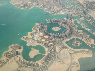 Aerial view of Doha, Qatar