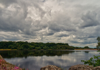 clouds over the river