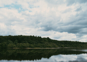 clouds over the river