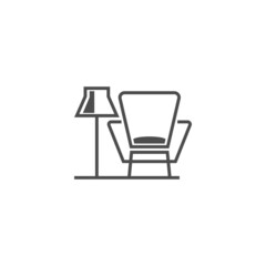 Furniture logo icon vector flat design