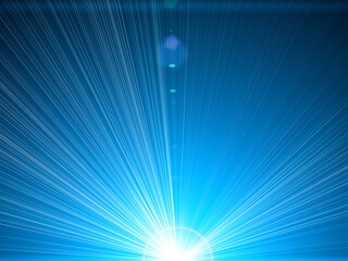 Optical lens flare on black background