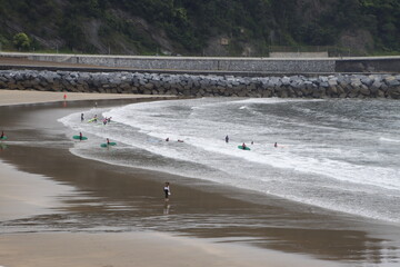 Surfing in the Basque Country