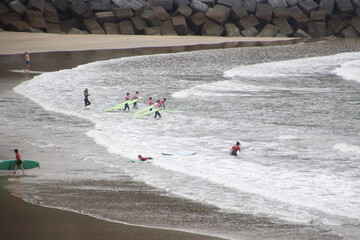 Surfing in the Basque Country