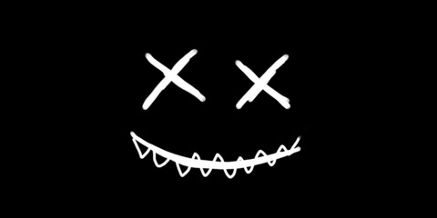 Abstraction of a smiling man.