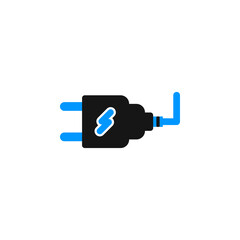 electric plug icon vector