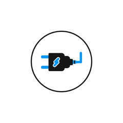 electric plug icon vector