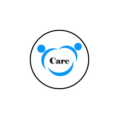 family care hand and love icon