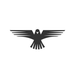 Christian illustration. Church logo. The dove is a symbol of God's Holy Spirit, peace and humility.