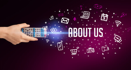 hand holding wireless peripheral