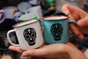 tazas de muertos