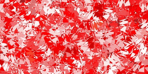 Light red, yellow vector background with polygonal forms.