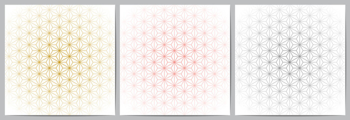  Set of abstract geometric pattern luxury with lines polygonal shape. White background design for decorative,wallpaper; clothing; wrapping