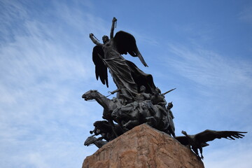 Cerro de la Gloria monument in Mendoza, Argentina.
