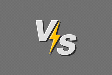 VS. Versus screen. The concept of battle, competition, duel, or comparison. Vector illustration