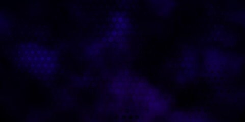 Dark Purple vector backdrop with circles.