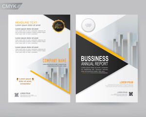 Vector annual report Business brochure, flyers design template, company profile, magazine, poster, book & booklet cover, size a4