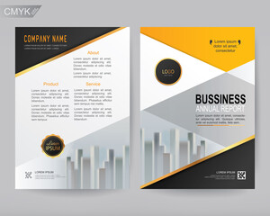 Vector annual report Business brochure, flyers design template, company profile, magazine, poster, book & booklet cover, size a4